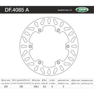 NEWFREN Féktárcsa DF.4085A