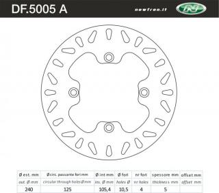 NEWFREN Féktárcsa DF.5005A