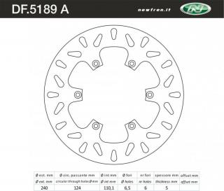 NEWFREN Féktárcsa DF.5189A