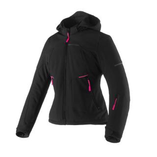 Női vízálló motoros dzseki thermobéléssel, CLOVER Rambla WP Lady, fekete-pink