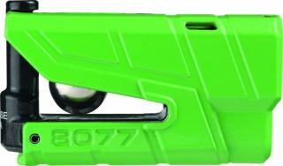 Riasztós féktárcsazár, ABUS 8077 Detecto X Plus, zöld