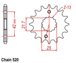 SUNSTAR Első Lánckerék LKS 325-15