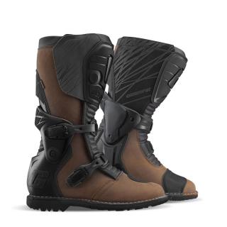 Túra-enduro motoros csizma, GAERNE Dakar Gore-Tex, barna