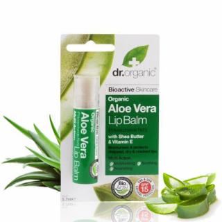 Dr. Organic Bio Aloe Vera ajakbalzsam (5,7 ml)