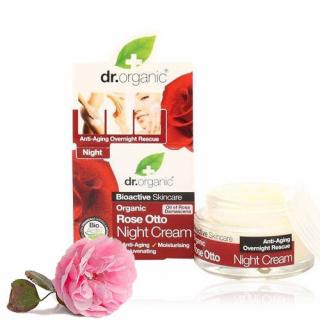 Dr. Organic Bio damaszkuszi rózsa éjszakai arcápoló (50 ml)