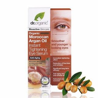 Dr. Organic Bio marokkói argánolaj szemkörnyék feszesítő szérum (30 ml)