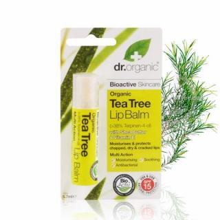 Dr. Organic Bio teafaolaj ajakbalzsam (5,7 ml)