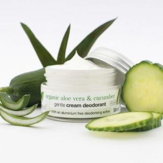 Dr. Organic Krémdezodor - bio aloe vera, uborka (50 ml)