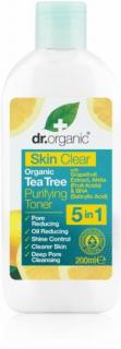 Dr. Organic Skin Clear pórustisztító arctonik 5 az 1-ben (200 ml)