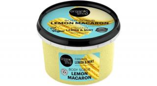 Organic Shop Lemon Macaron feszesítő testradír - citrom, menta (250 ml)