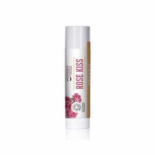 Wooden Spoon Bio ajakbalzsam - Rose kiss (4,3 ml)