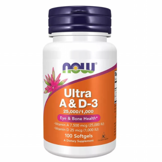 A  D3 Vitamin 25,000/1,000 IU (100 kapszula)