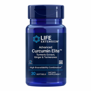 Advanced Curcumin Elite Turmeric Extract, Ginger  Turmerones (30 lágykapszula) - Kurkumin lágykapszula Kurkuma és Gyömbér Kivonattal