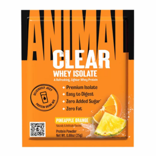 Animal Clear Whey Isolate (25 gr, Narancs Ananász)
