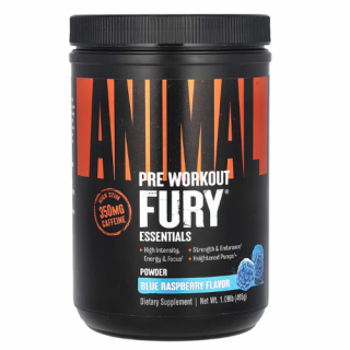 Animal Fury Powder ( blue raspberry 495 gr) - Edzés Előtti Teljesítményfokozó