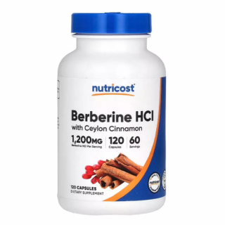 Berberine HCl With Ceylon Cinnamon (120 kapszula) - Berberin Ceyloni Fahéjjal