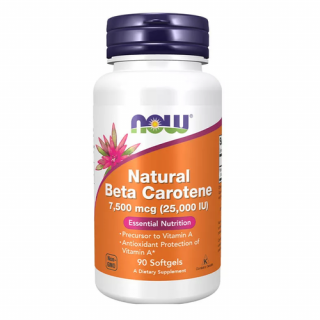 Beta Carotene 7.500 mcg, 25.000 IU (Natural) (90 kapszula) - Béta karotin