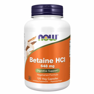 Betaine HCL 648 mg (120 veg kapszula) - Pepsin