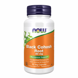 Black Cohosh 80 mg (90 veg kapszula) - Menopauza támogatás, 2,5%, édesgyökérrel és dong quaival