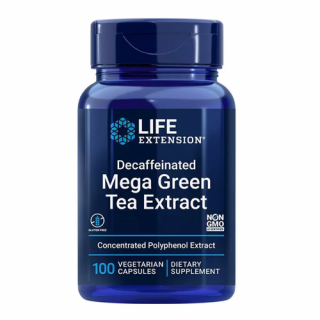 Decaffeinated Mega Green Tea Extract (100 veg kapszula) - Koffeinmentes Zöld Tea Kivonat