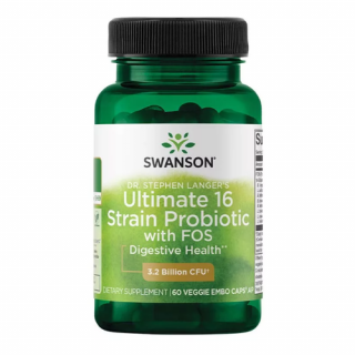 Dr. Stephen Langer's Ultimate 16 Strain Probiotic with FOS 3.2 BILLION CFU (60 veg kapszula) - Probiotikum