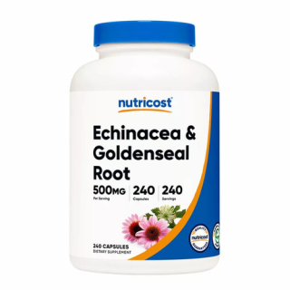 Echinacea  Goldenseal Root 500 mg (240 kapszula) - Echinacea és Aranyvesszőgyökér