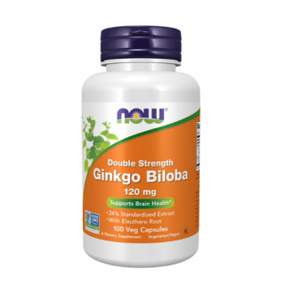 Ginkgo Biloba 120 mg Double Strength  (100 veg kapszula) - Páfrányfenyő Kivonat