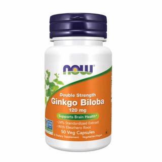 Ginkgo Biloba 120 mg Double Strength (50 veg kapszula) - Páfrányfenyő Kivonat