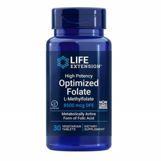 High Potency Optimized Folate L-Methylfolate 8500 mcg DFE (30 veg tabletta) - Folát