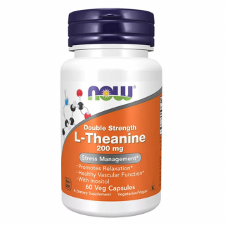 L-Theanine 200 mg  Double Strength (60 veg kapszula) - Teanin