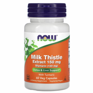 Milk Thistle Extract 150 mg Silymarin (120 mg) (60 veg kapszula) - Máriatövis kivonat