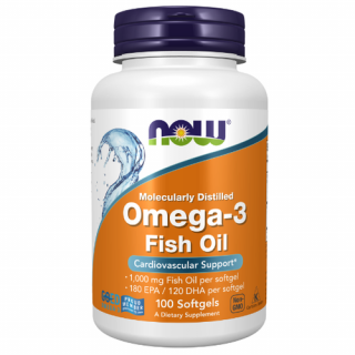 Omega-3 Molecularly Distilled Fish Oil (100 lágykapszula) - Molekulárisan desztillált halolaj