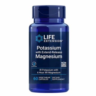 Potassium with Extend-Release Magnesium ( 60 veg kapszula ) - Kálium kapszula Elnyújtott Felszabadulású Magnéziummal