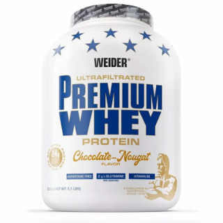 Premium Whey Protein (csokoládé-nugát 2300 gr) - alacsony szénhidrát- és zsírtartalmú több komponensű tejsavófehérje