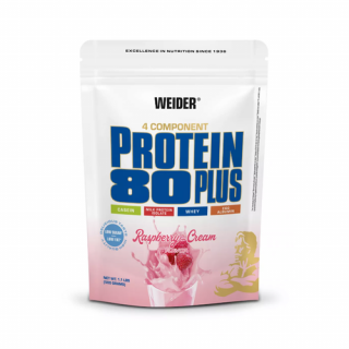 Protein 80 Plus (málna-tejszín 500 gr) - Tejsavó Fehérje