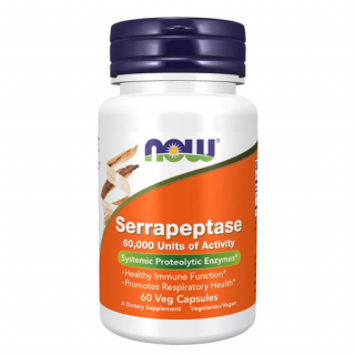 Serrapeptase 60,000 SU (60 veg kapszula) - Szerrepeptáz