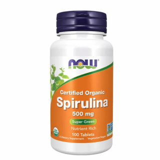 Spirulina 500 mg,  Organic  (100 tabletta) - Organikus Spirulina Alga