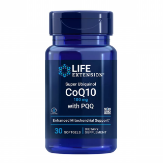 Super Ubiquinol 100 mg CoQ10 with PQQ ( 30 lágykapszula) - Fokozott Mitokondriális Támogatás