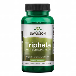 Triphala With Amla, Behada  Harada 500 mg (100 kapszula)