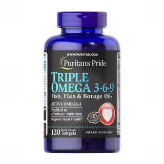 TRIPLE OMEGA 3-6-9 FISH,FLAX  BORAGE OIL