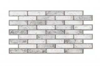 3D PVC falpanel Brick Gray - szürke tégla