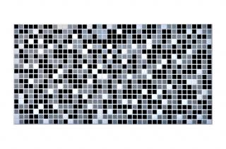 3D PVC falpanel Mosaic Black - fekete mozaik