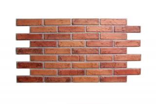 3D PVC falpanel Natural Brick - piros tégla