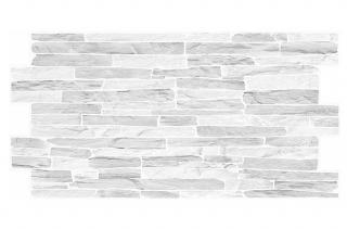 3D PVC falpanel Silver Stone Light - szürke kő