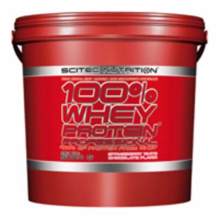 100% Whey Protein Professional 5000g eper fehércsoki Scitec Nutrition