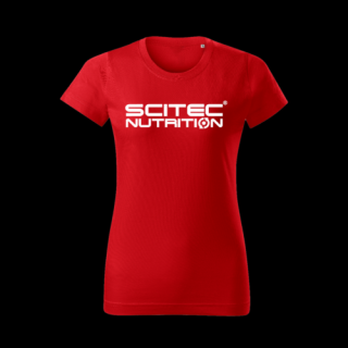 Basic Scitec Nutrition póló női piros XL