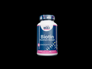 Biotin Maximum Strength 10,000mcg 100 tabl. HAYA LABS