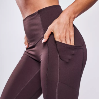 HARPER női leggings barna L Scitec Nutrition