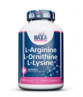 L-Arginine / L-Ornithine / L-Lysine 100 kapsz. HAYA LABS