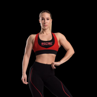 NAOMI női sportmelltartó piros L Scitec Nutrition